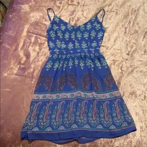 Royal Blue Backless Sundress